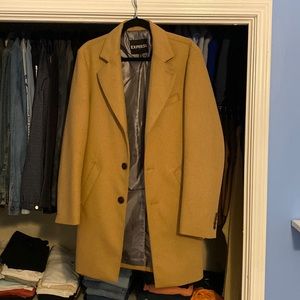Express water resistant camel coat